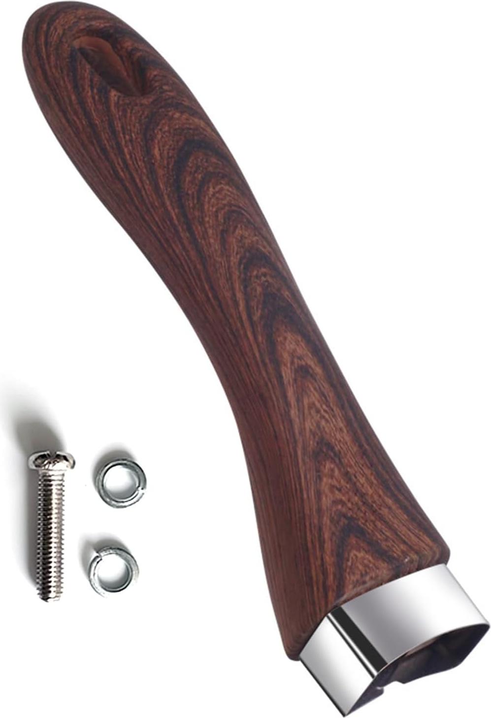 Markenlos Bakelit-Pfannengriff - Abnehmbarer Griff - Braun Holz - Langlebiges Bakelit