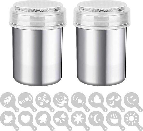 OEM Matcha- und Kakaopulverstreuer mit Deckel - geeignet für Matcha, Kakaopulver, Pfeffer, Chili - 59x59x9 cm 2026