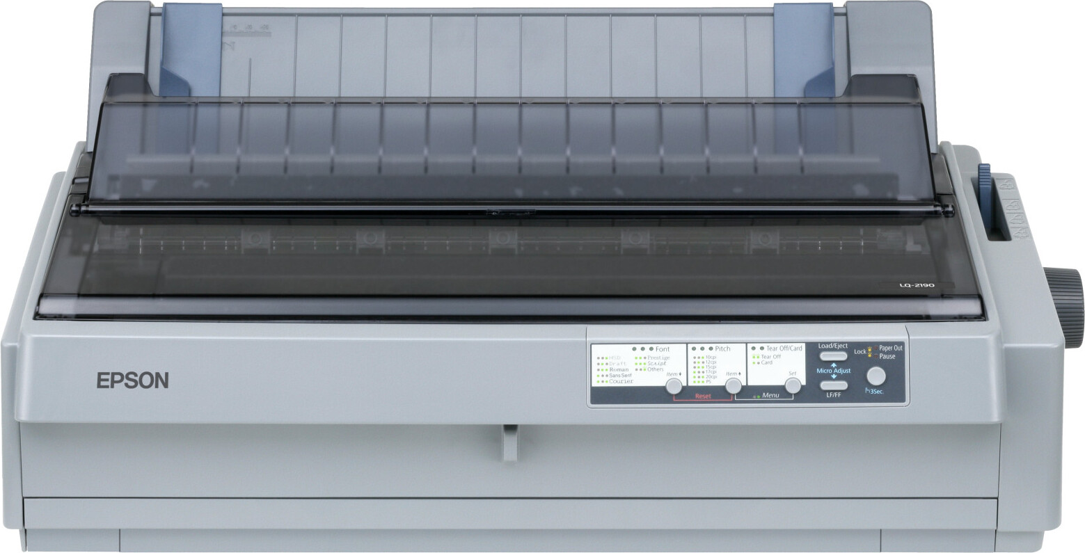 Epson LQ-2190N, 576 Zeichen pro Sekunde, 360 x 180 DPI, 432 Zeichen pro Sekunde, 144 Zeichen pro Sekunde, 10,12 Zeichen pro Zoll, 6 Kopien C11CA92001A1