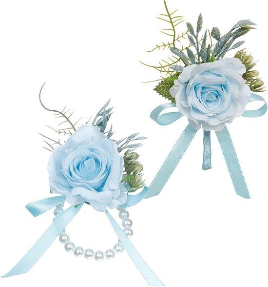 OEM Blauemer Corsage-Set für Braut und Brautjungfer, Corsage-Accessoire für Gala- und Homecoming-Feiern 2026