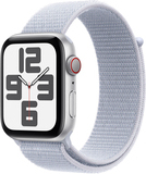 Apple Watch SE GPS+ Cellular 44mm Silver Aluminium Case with Blue Cloud Sport