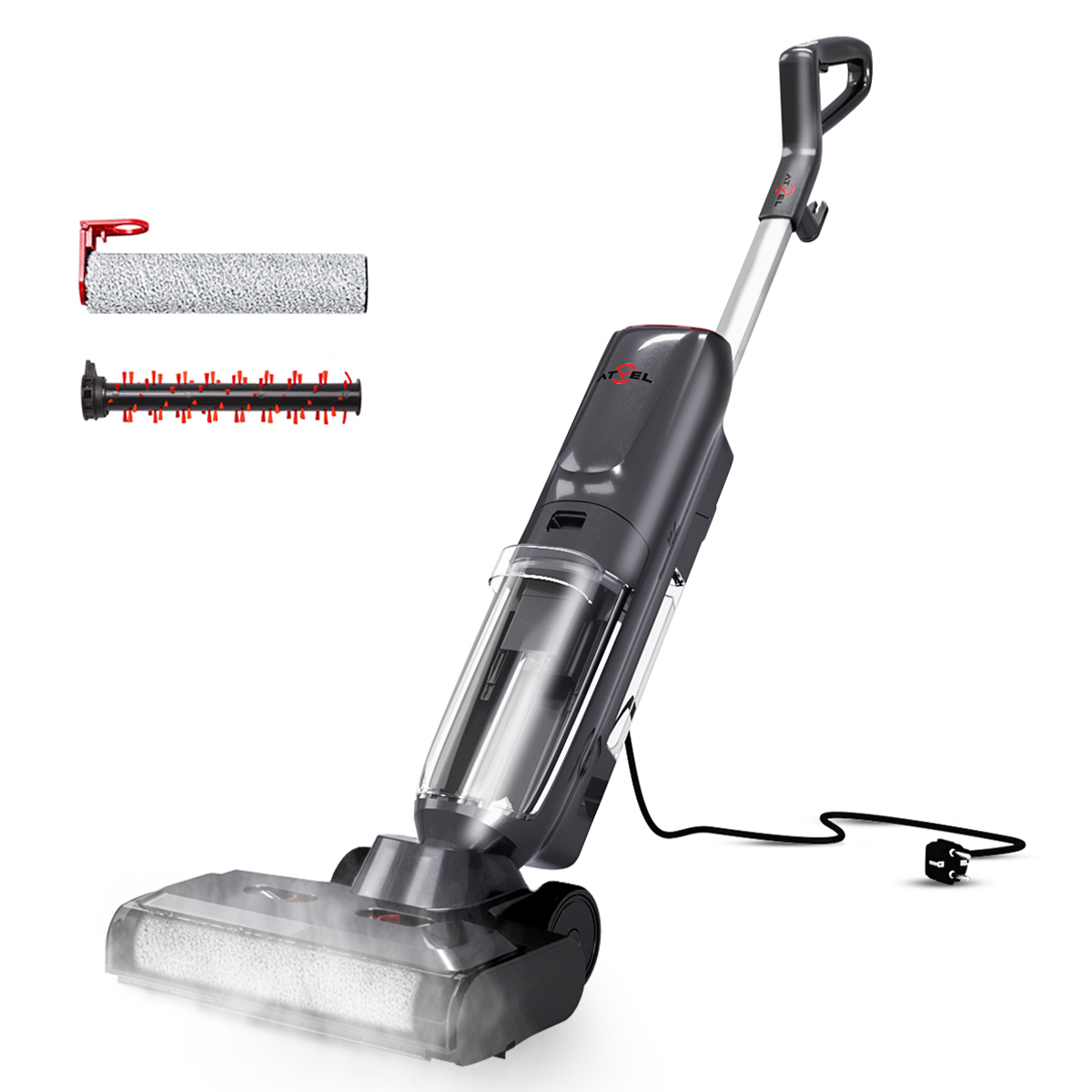 Dampfreiniger Waschsauger für Hartböden & Teppiche ATVEL F40 Steam | 110°C, 3 Bar, 1500W, 11 kPA | mit Selbstreinigung & Teppichbürste