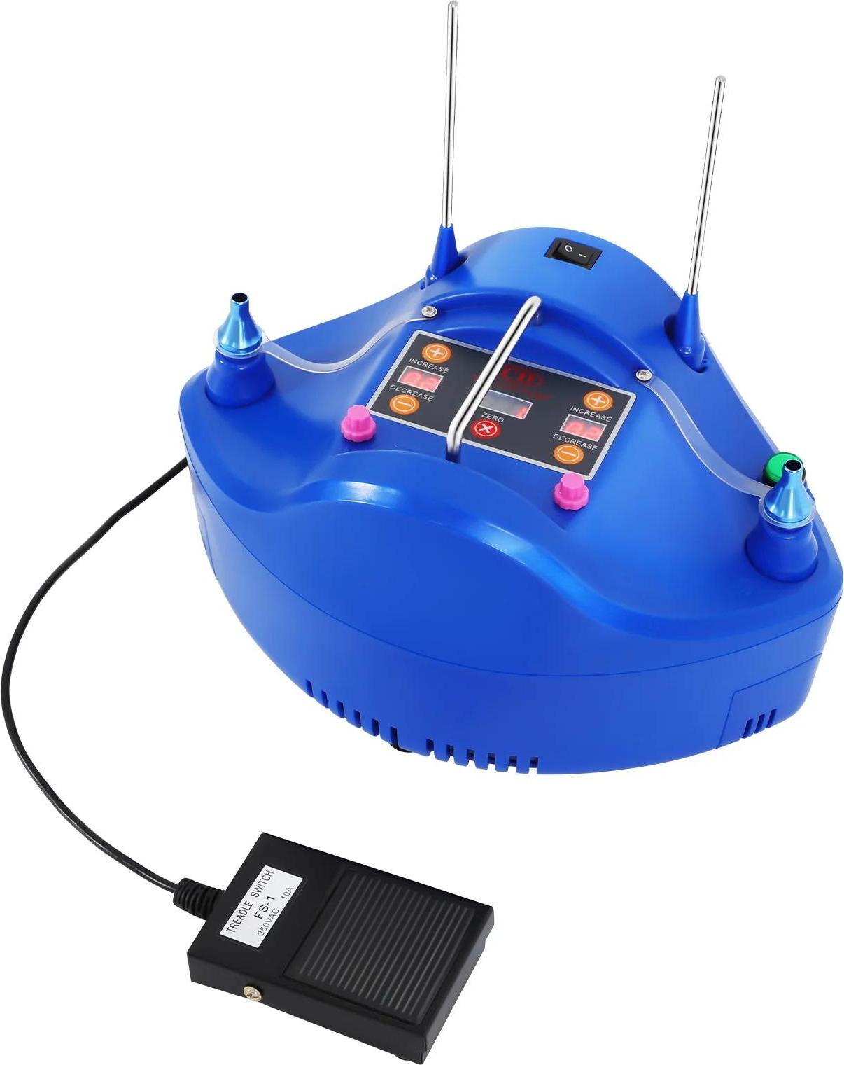 StarTech Ballonpumpe - CD-608 Elektrische Ballonpumpe - Leistung 1200 W - Spannung 220–240 V 50 Hz EU-Stecker - Druck 3–3,5 PSI - Luftstrom 500 L/min - Blau