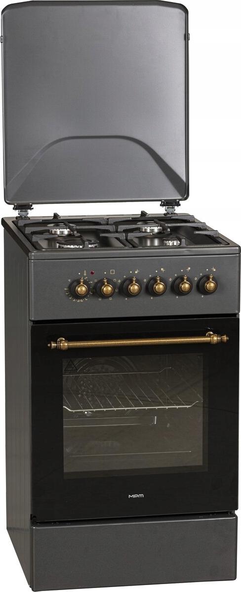 Mpm mpm-56-krm-13 Gas-/Elektroherd de schwarz