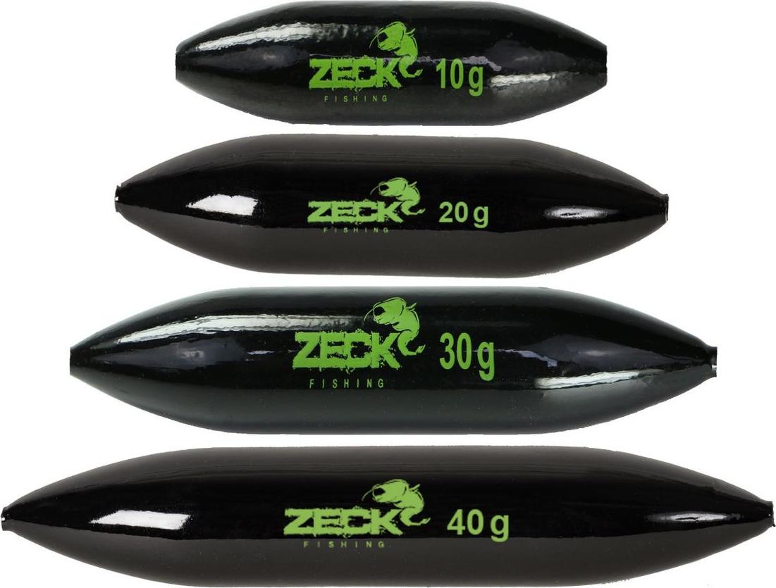 Zeck Fishing 4 Zeck U-Posen Solid - Wallerposen 10g, 20g, 30g & 40g ID 12778-aus