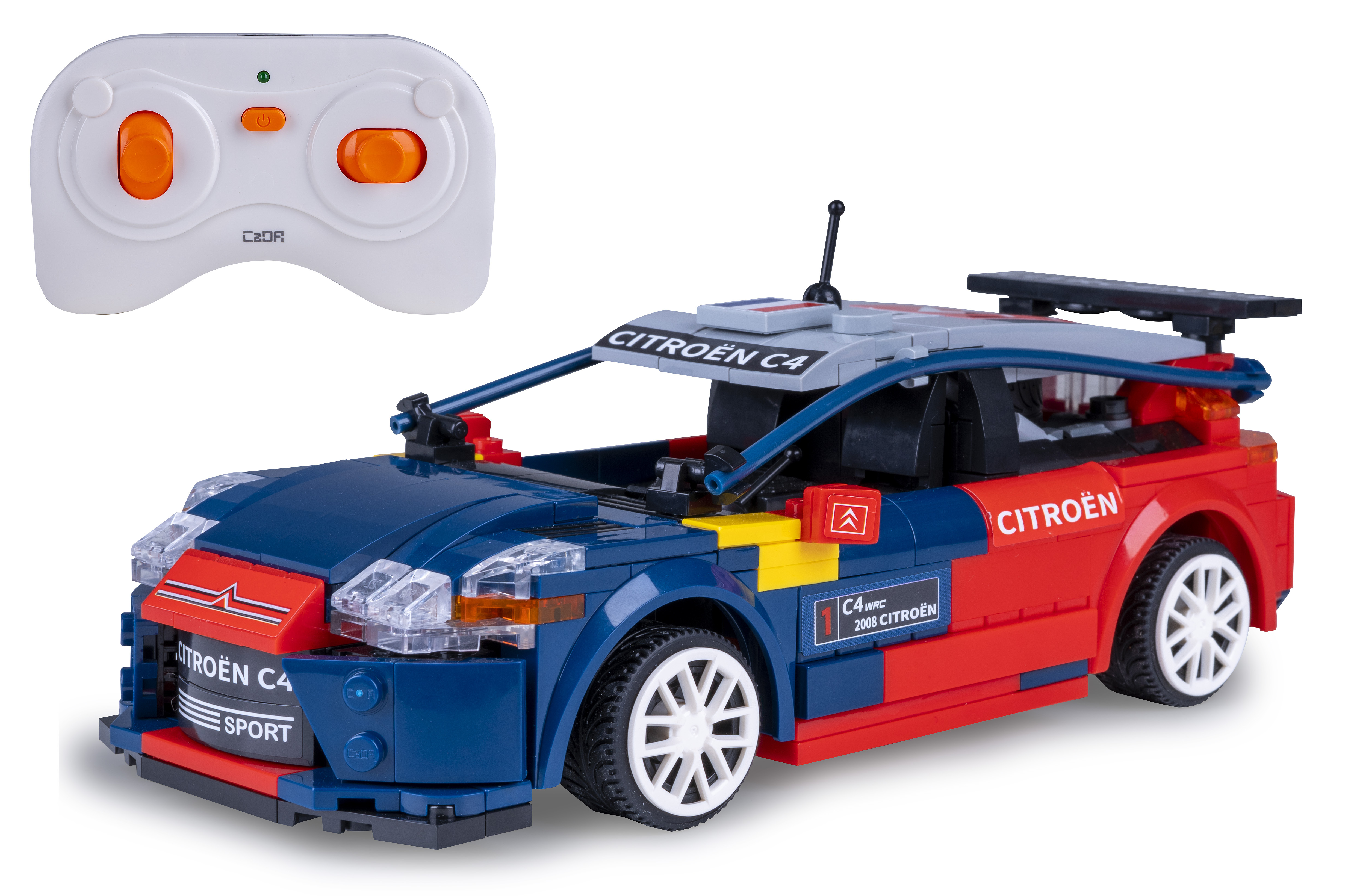 Jamara Germany CaDA Set C51078W 2008 Citroën C4 WRC 1:20 2,4GHz Bricks 402868