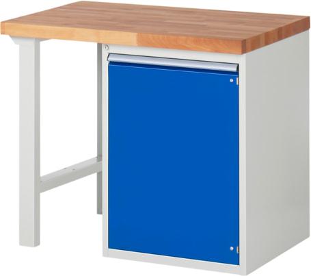Rau Werkbank mit Schrank - 840 x 1.000 x 700 mm (HxBxT) - Traglast 1.000 kg - Buche