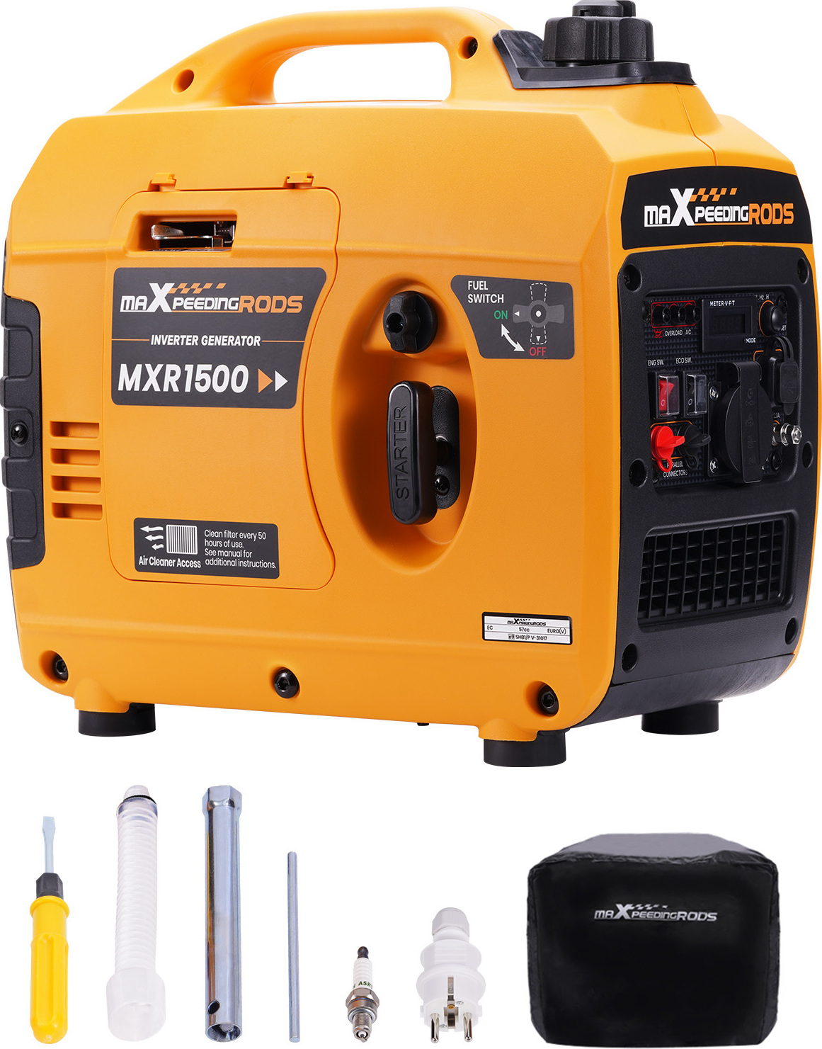 MaXpeedingrods 1000W 1200W invertorový generátor Benzínový generátor Núdzový generátor pre kemping RV