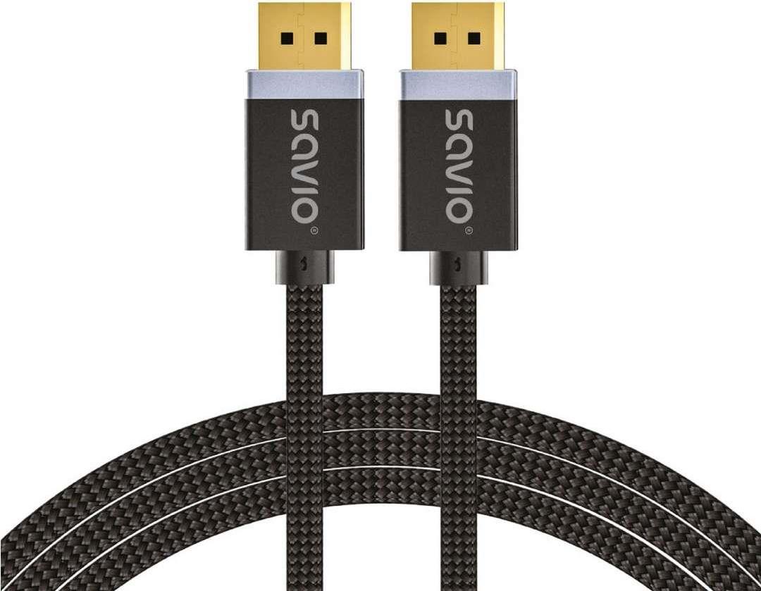 Displayport-Kabel 1 m schwarz savio cl-165