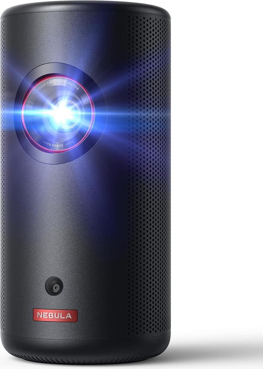Prenosný laserový videoprojektor Anker Nebula Capsule 3, 1080p, WiFi, 300 ANSI lúmenov, Dolby Digital, Android TV 11.0, čierny