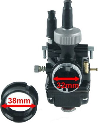 Untimero Sport VERGASER 21mm CHOKEHEBEL für Aprilia SR 50 NETSCAPER 94-99