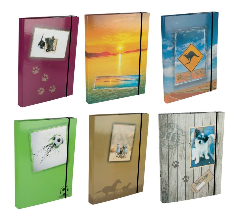 Sortiermappe für DIN A5 Hefte & Sunkid Mini-Notizbuch Heftbox Ordnermappe Sammelbox