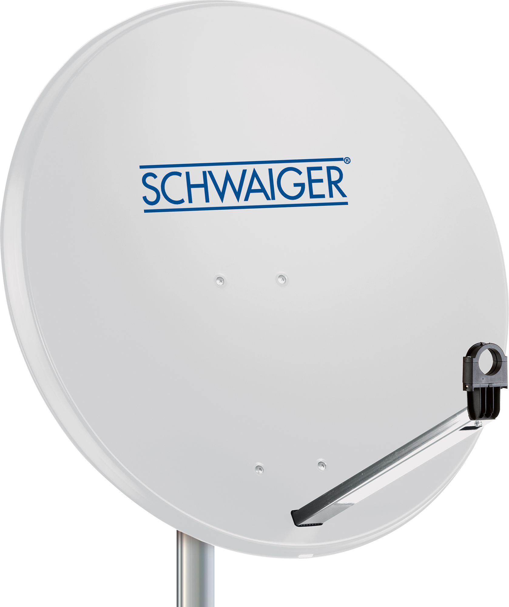 Schwaiger Stahl Satellitenschüssel 80 cm hellgrau 714159