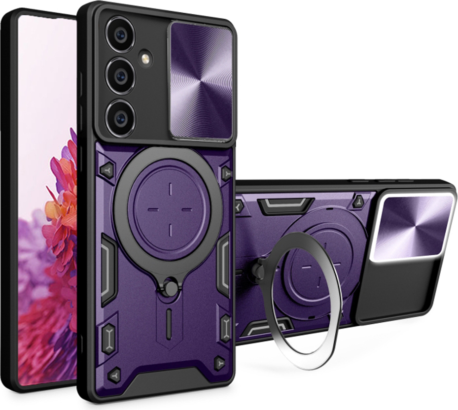 Techsuit CamGuard Pro zadný kryt pre Samsung Galaxy A25 - fialový