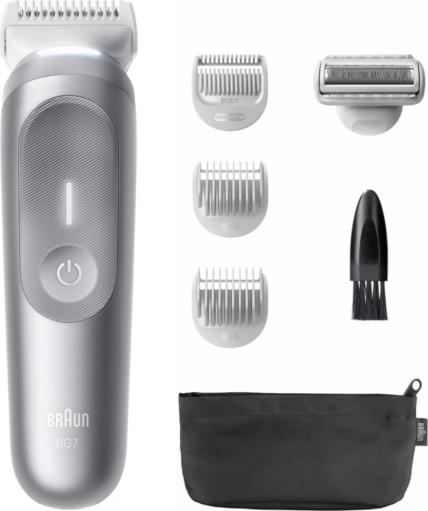BRAUN KÖRPERPFLEGE BRAUN Bodygroomer Series 7 BG7550 Körperrasierer, Farbe:Schwarz