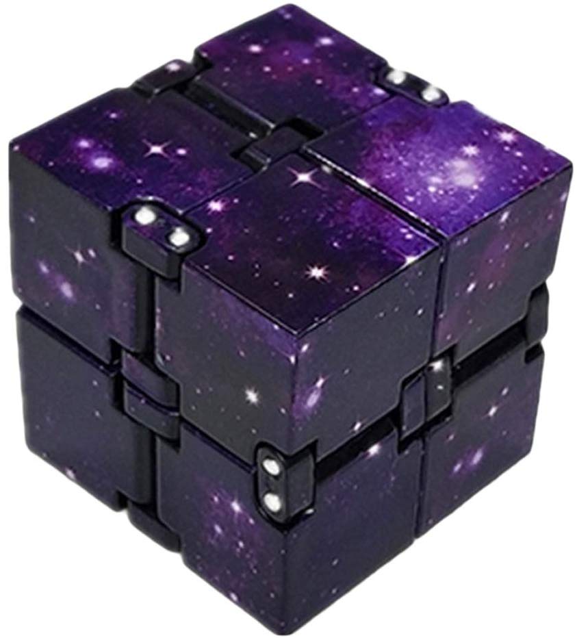 Puzzle-Würfel, BoBoLily Cool Infinite Fidget Cube Galaxy-Fidget-Spielzeug 
