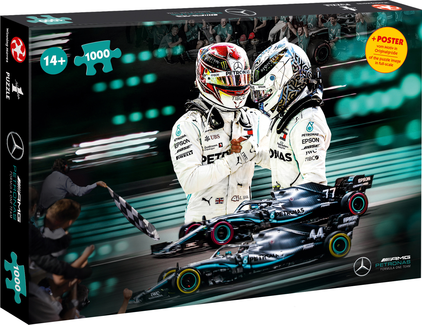Winning Moves 1000 Teile Puzzle Mercedes AMG Petronas Motorsport Fanartikel Autorennen Formel1 11897