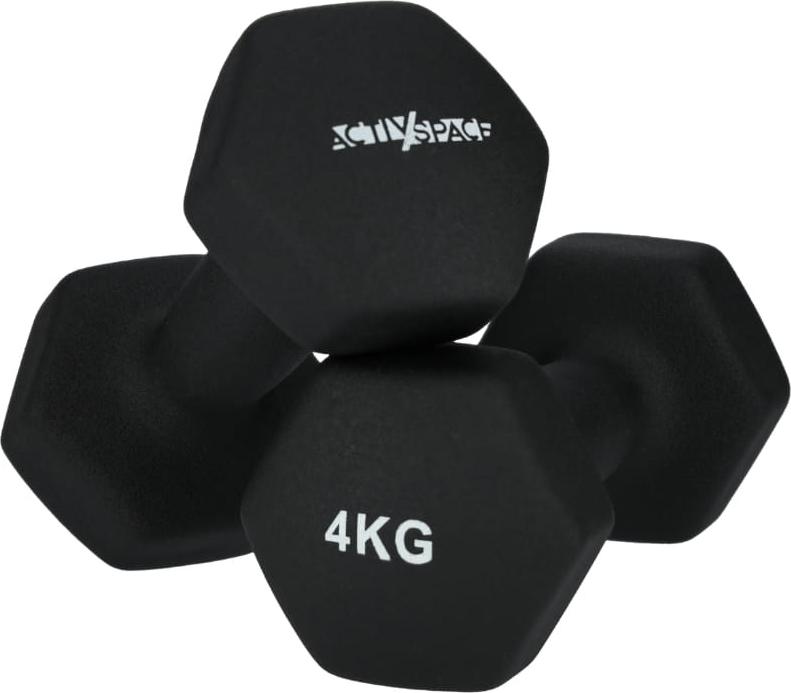 Activ Space 2x4kg Hanteln für Übungen - Neoprengewichte