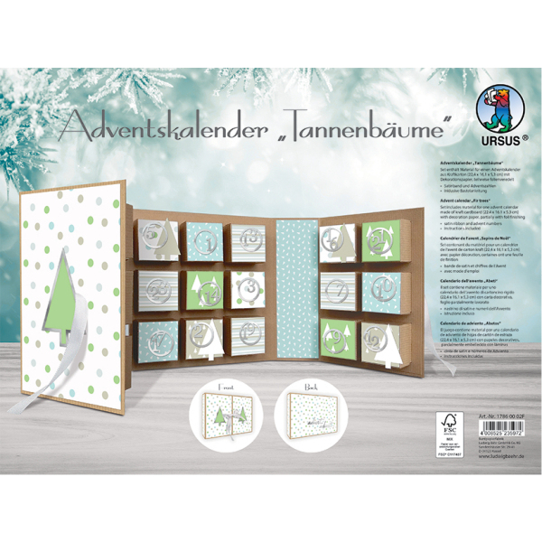 Ursus Adventskalender Bastelset 17860002F