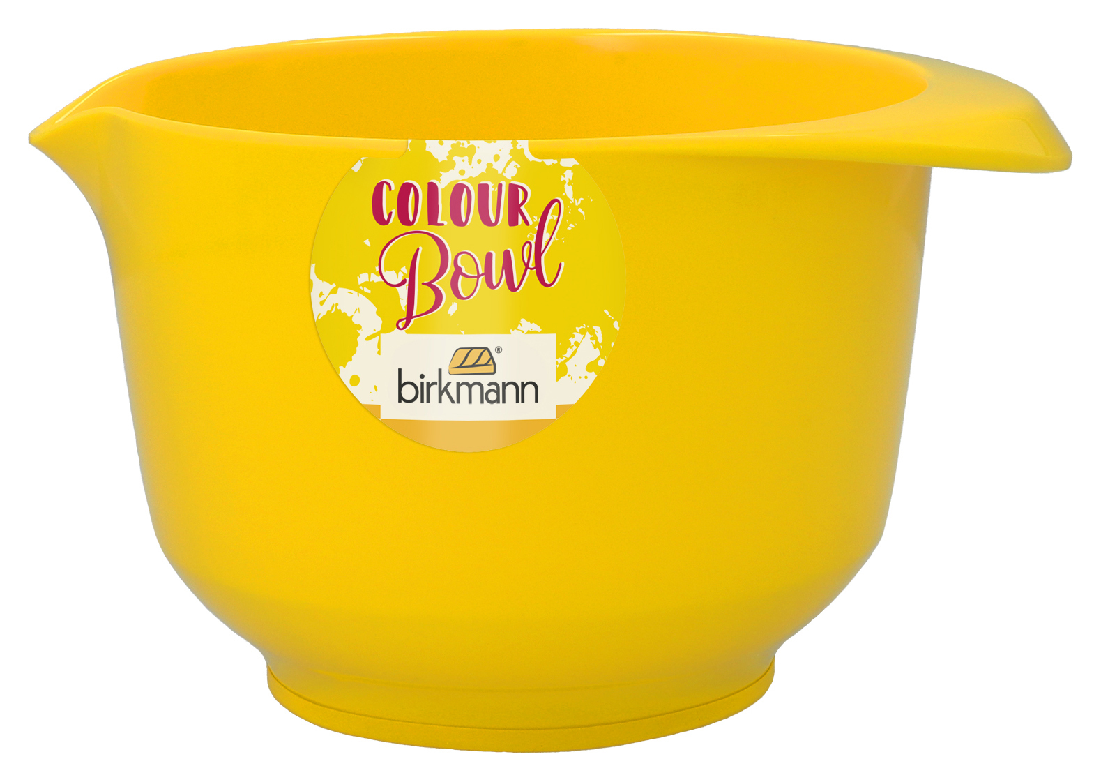 RBV Birkmann IRKMANN Rühr- und Servierschüssel, 1 Liter, gelb, aus Melamin, standfest, kratzfest, BPA-frei, 70881 708815