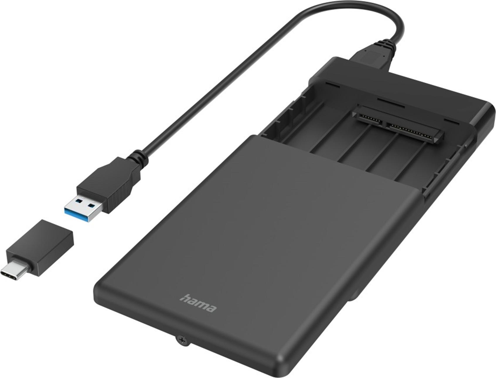 Hama USB-Festplattengehäuse für 2,5 SSD- und HDD-Festplatten (00200760)