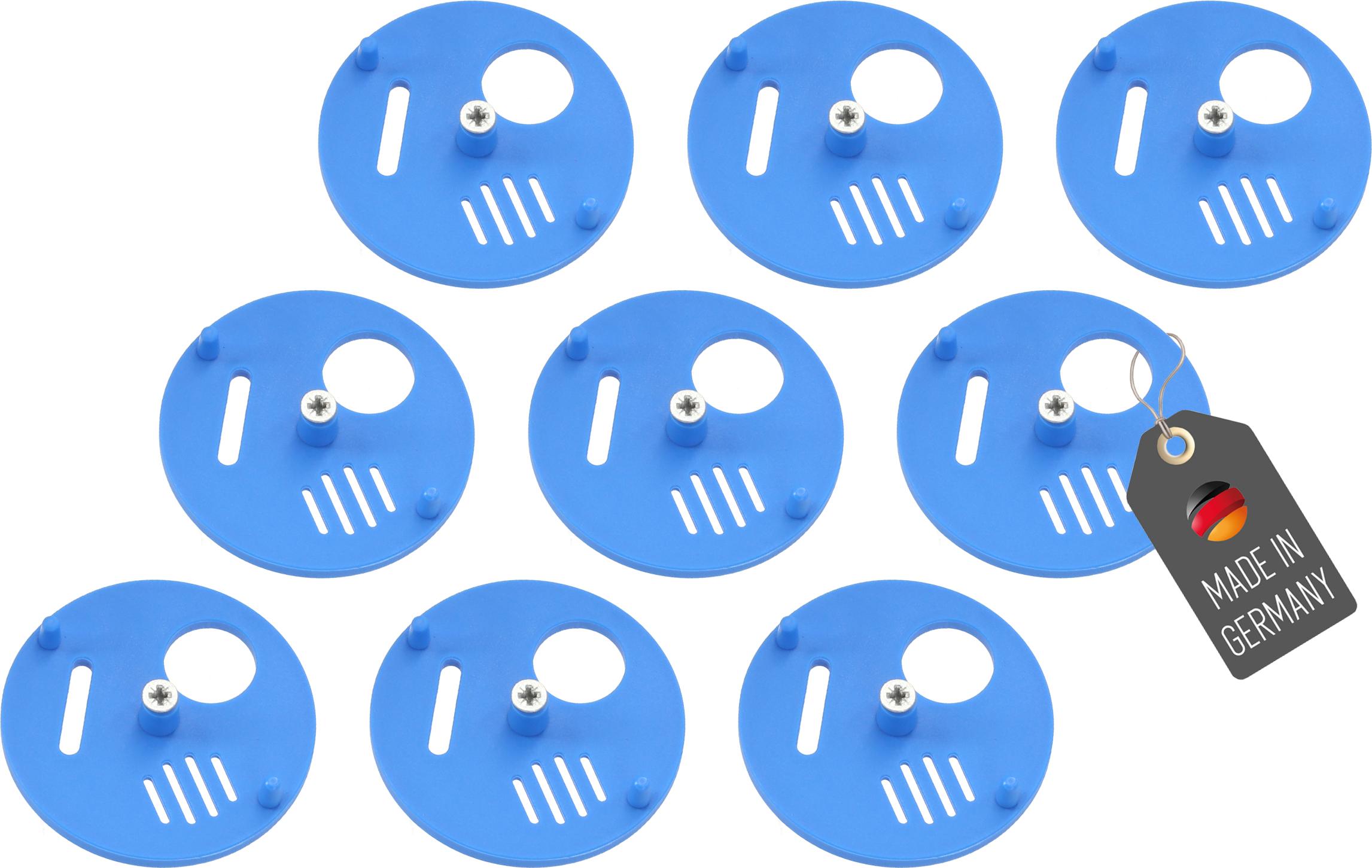 Lantelme Bienen Fluglochschieber 9x Blau Rund Imkereibedarf Bienenflucht Fluglochrosette 9232