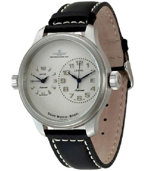 Zeno-Watch - Náramkové hodinky - Pánske - OS Retro Dual Time - 8671-e2