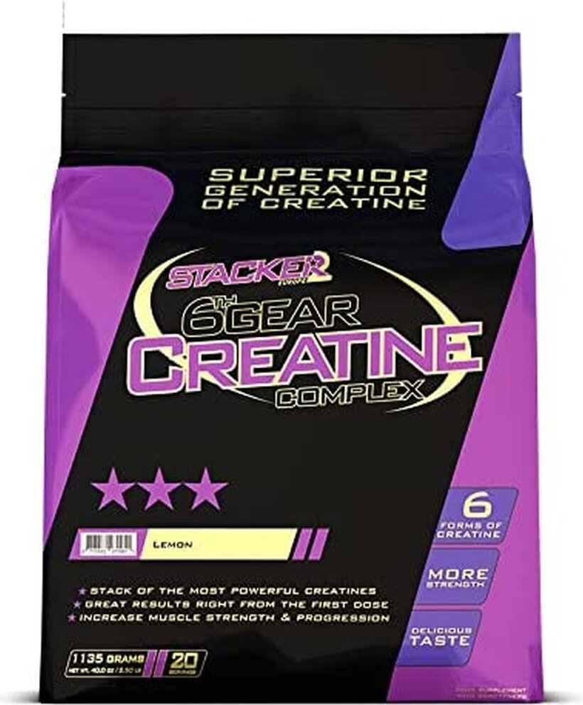 Stacker2 Europe Stacker2 6th Gear Creatine (1135g) Lemon - Kreatin - Kreatinmischung st6