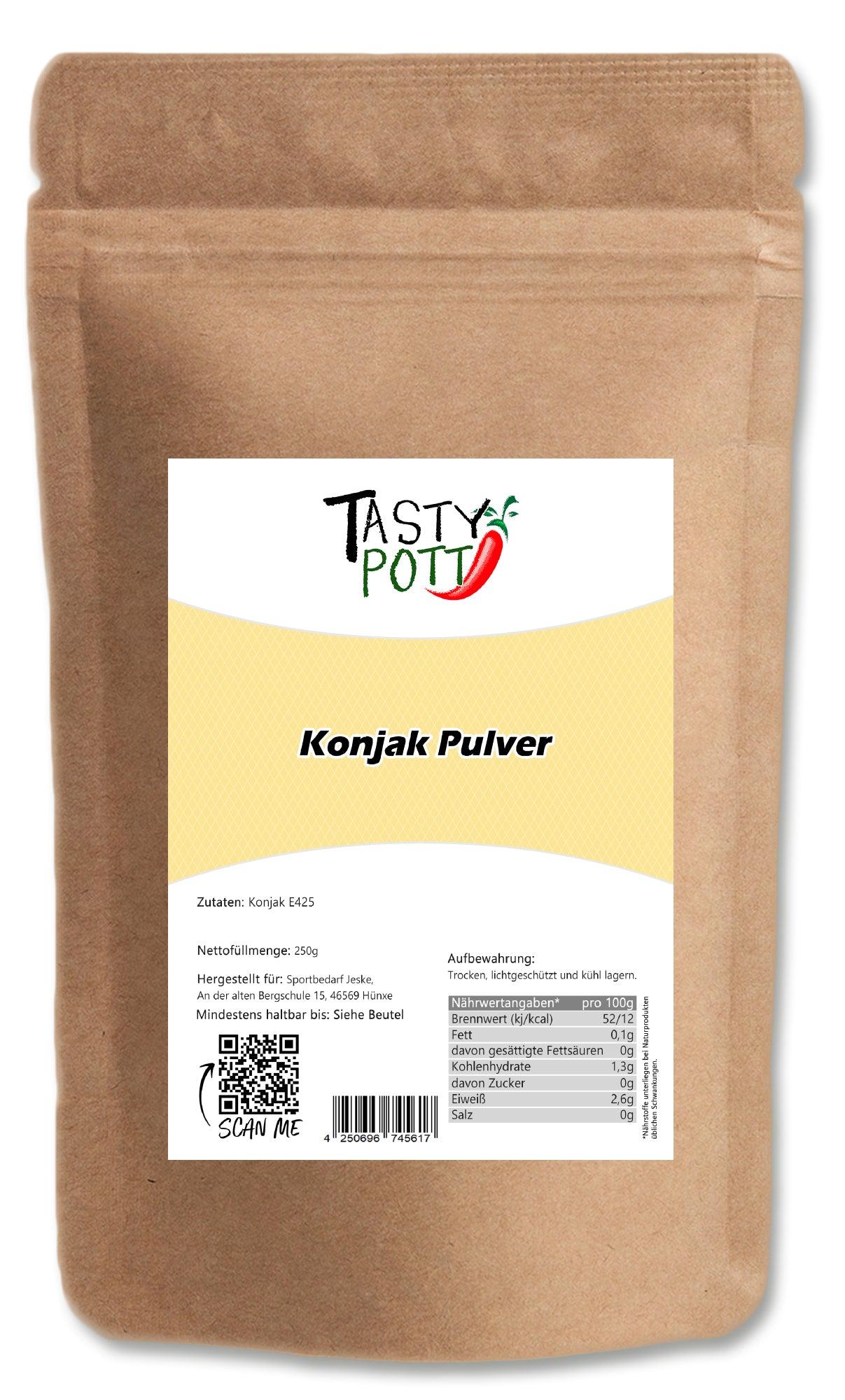 TASTY-POTT Tasty Pott Konjakwurzelpulver - Konjak Pulver - im Beutel - 250g IZ-PD3A-66EP