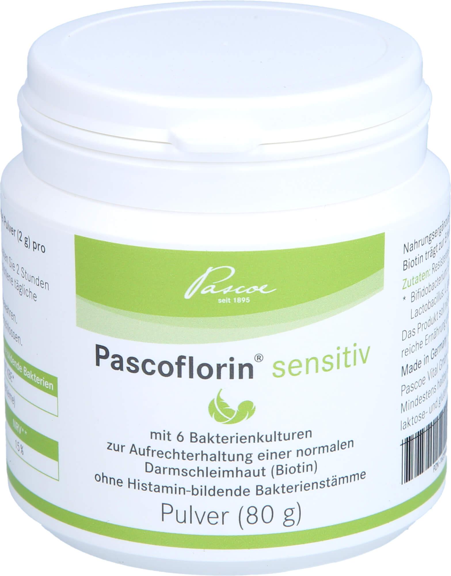 PASCOE Vital Pascoflorin sensitiv Pulver zur Aufrechterhaltung einer normalen Darmschleimhaut, 80 g Pulver 16239482