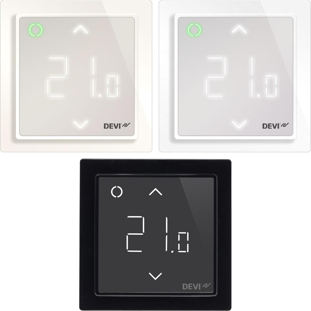 DEVIreg Smart WiFi digitálny termostat Izbový regulátor pre elektrické podlahové vykurovanie, čierny 140F1143