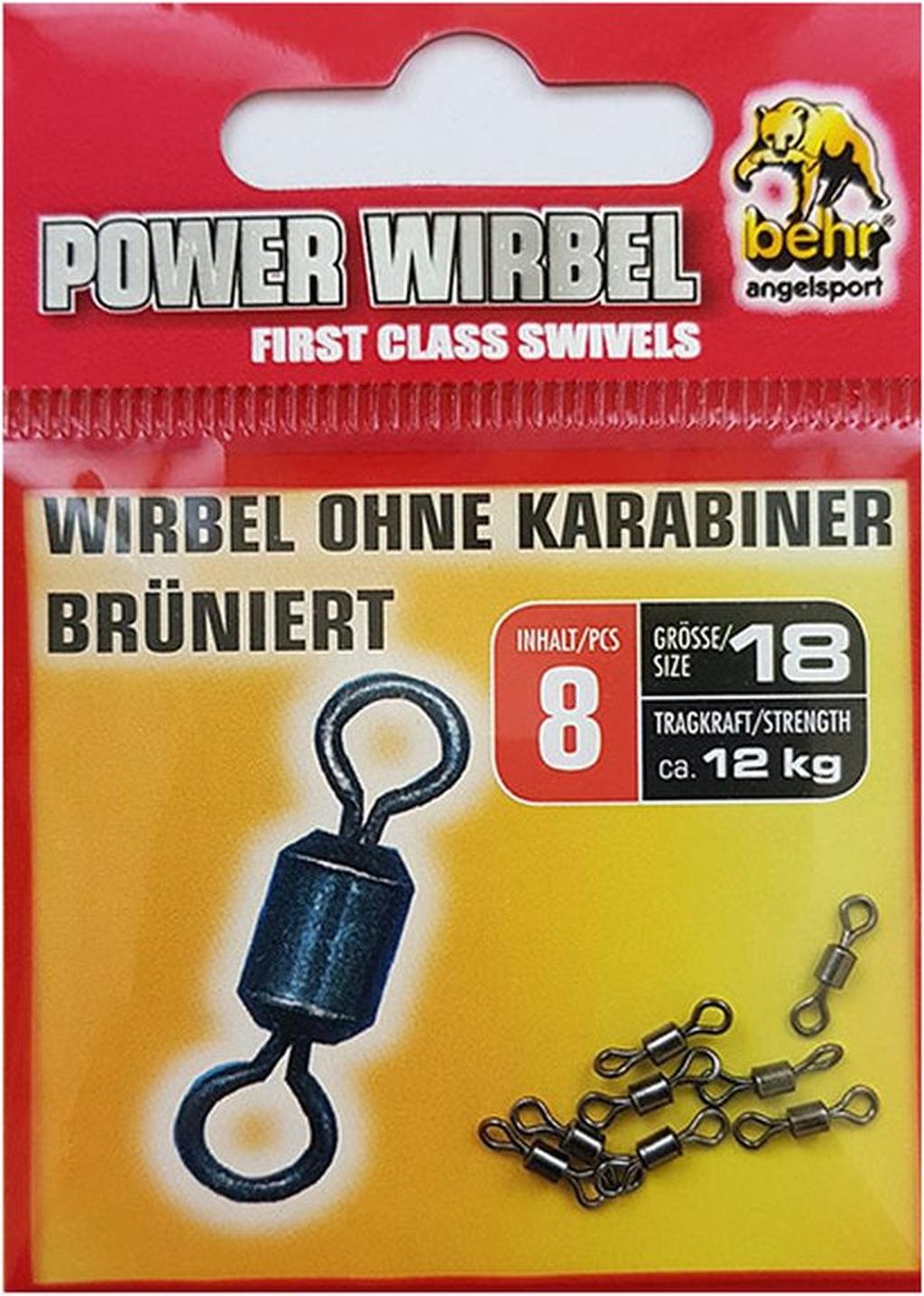 Behr Angelsport GmbH 8 Tönnchenwirbel Mini Wirbel Gr. 18