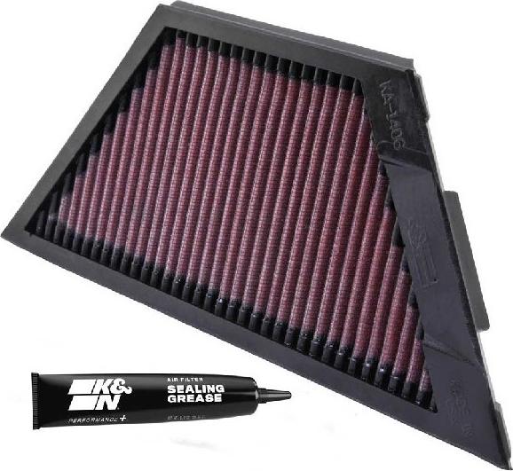 K&N KA-1406 Hochleistungsluftfilter für KAWASAKI MOTORCYCLES ZZ-R Langzeitfilter