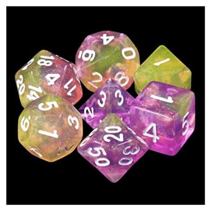 Foam Brain Games Würfelset Lemon Jelly RPG für Rollenspiele