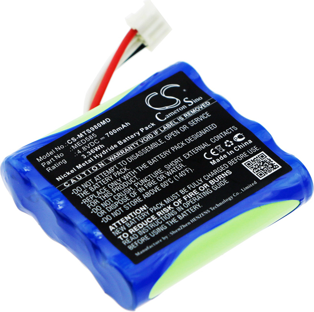 TECHTEK Akku Kompatibel mit [Microtac] Infinity SA9800, für [ThoughtTech] MyoTrac, Myotrac Infiniti, Myotrac Infiniti U-Control, U-Control Infiniti