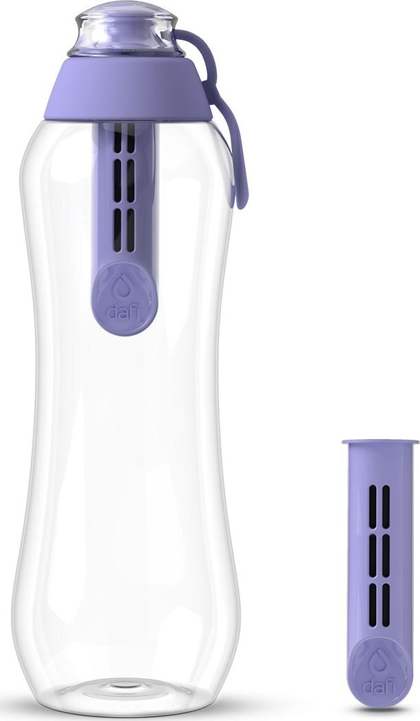 Dafi lila Wasserfilterflasche 0,5l + Filter Dafi Wasserfilterflasche