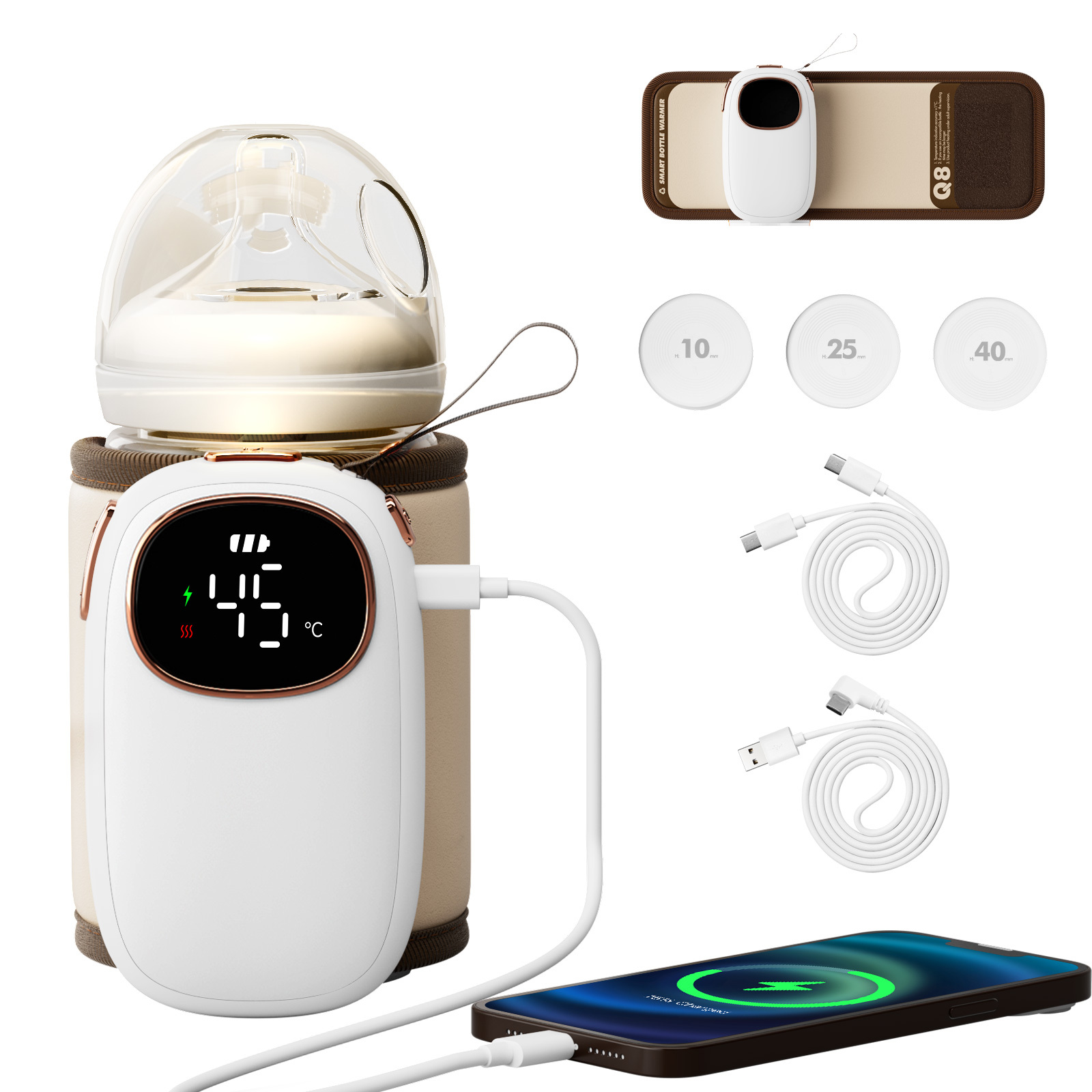Bottelito Flaschenwärmer – Isolierende Hülle Für Flaschen 0,3–1,5 L