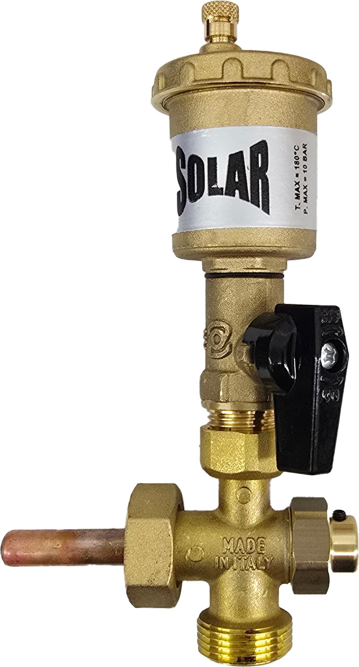 Novasfer SRL Sensor / Fühler T-Stück mit Automatik Entlüfter 3/4" FTA20
