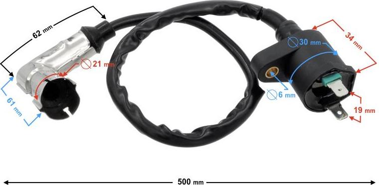 Moretti Hochspannungsspule für FNX-Motorrad