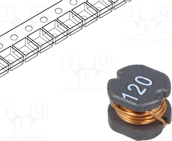 TNE 1x Drossel: Draht -40÷125°C 1,4A TCK-062 Ringdrosseln SMD 20% 120m 12uH _1GH_TCK-062