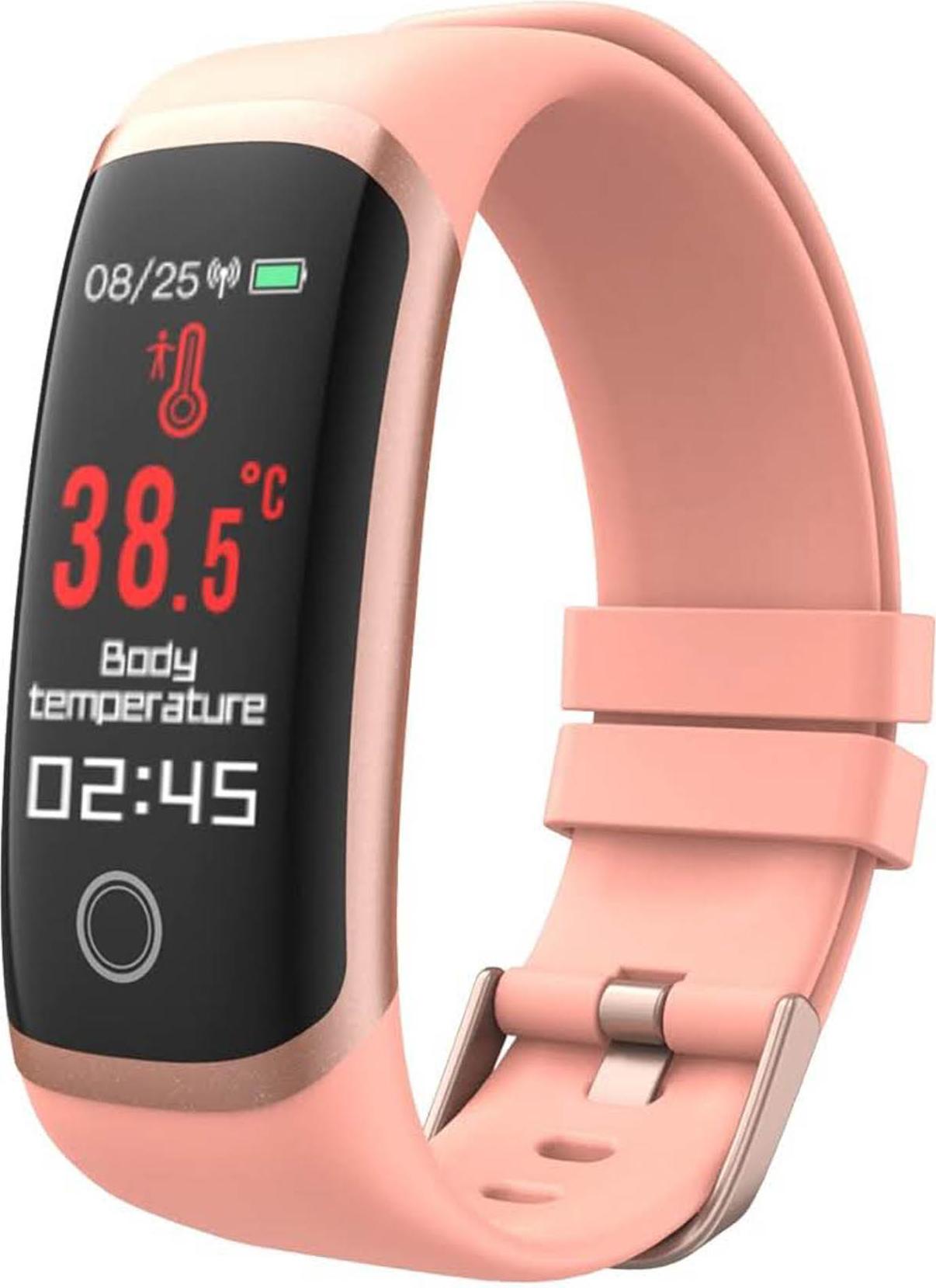 MicLee fitness náramok smartwatch IP67, 0,96 palca, monitor srdcového tepu, krokomer, pre iOS/Android, vodotesný, športové hodinky