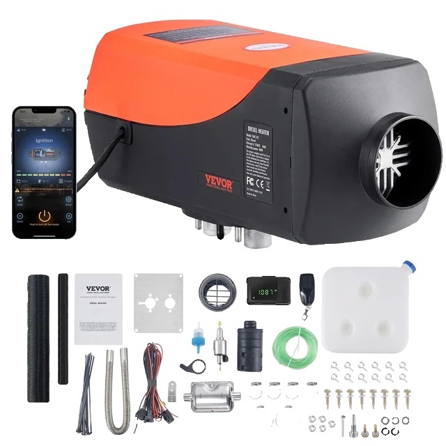 Ohrievač auta, naftový ohrievač vzduchu, diaľkové ovládanie, 5KW Bluetooth
