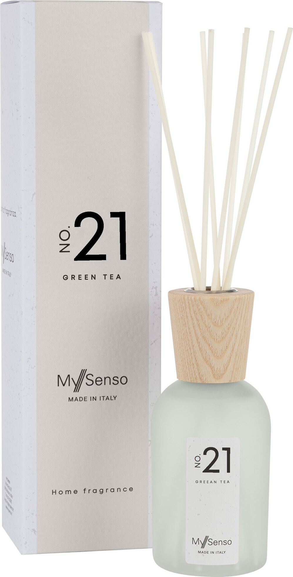 Venardo Duft Green Tea 100 ml + 6 Holzstäbchen 25 cm in Kartonhülse