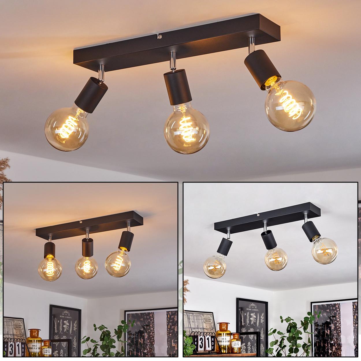 hofstein Seano »Seano« Deckenlampe aus Metall in Schwarz H3490334