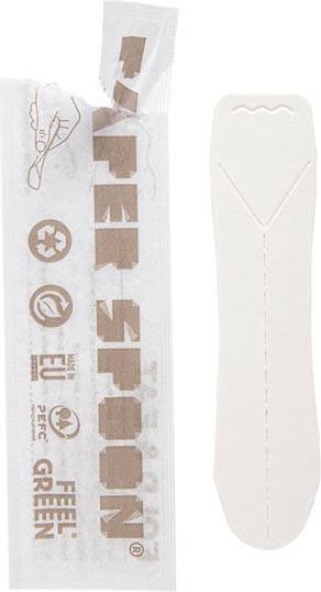 Hilcar Eislöffel aus Papier, einzeln verpackt, 9,4 cm, 400 Stück.