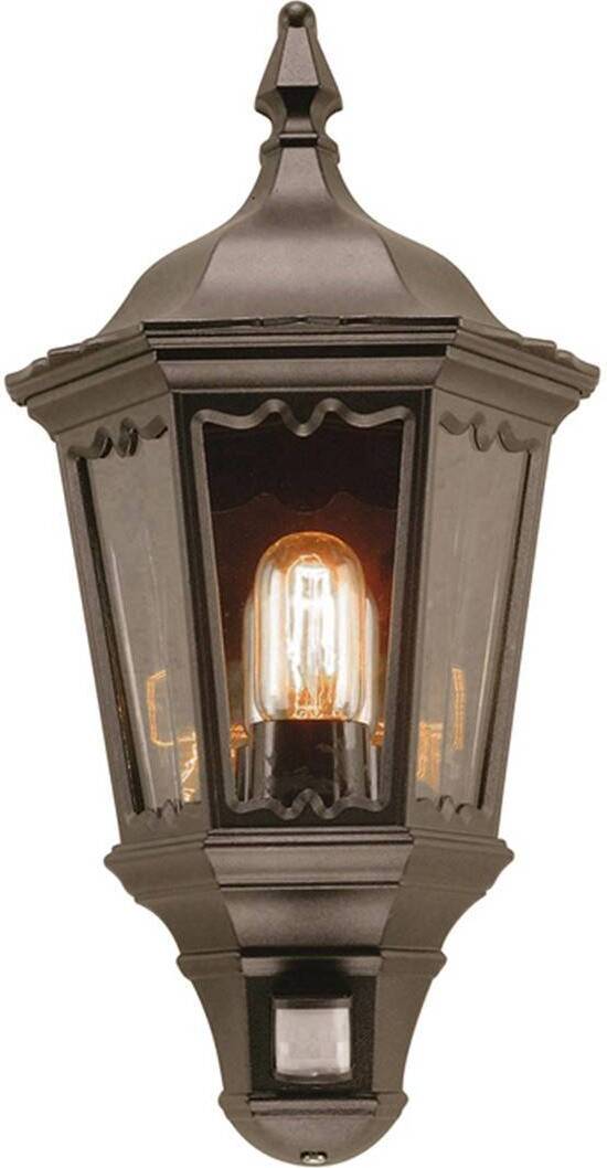 Elstead Lighting Elstead Medstead Außen-Wandleuchte Sensor E27 50cm Schwarz IP43 MD7-PIR-BLACK
