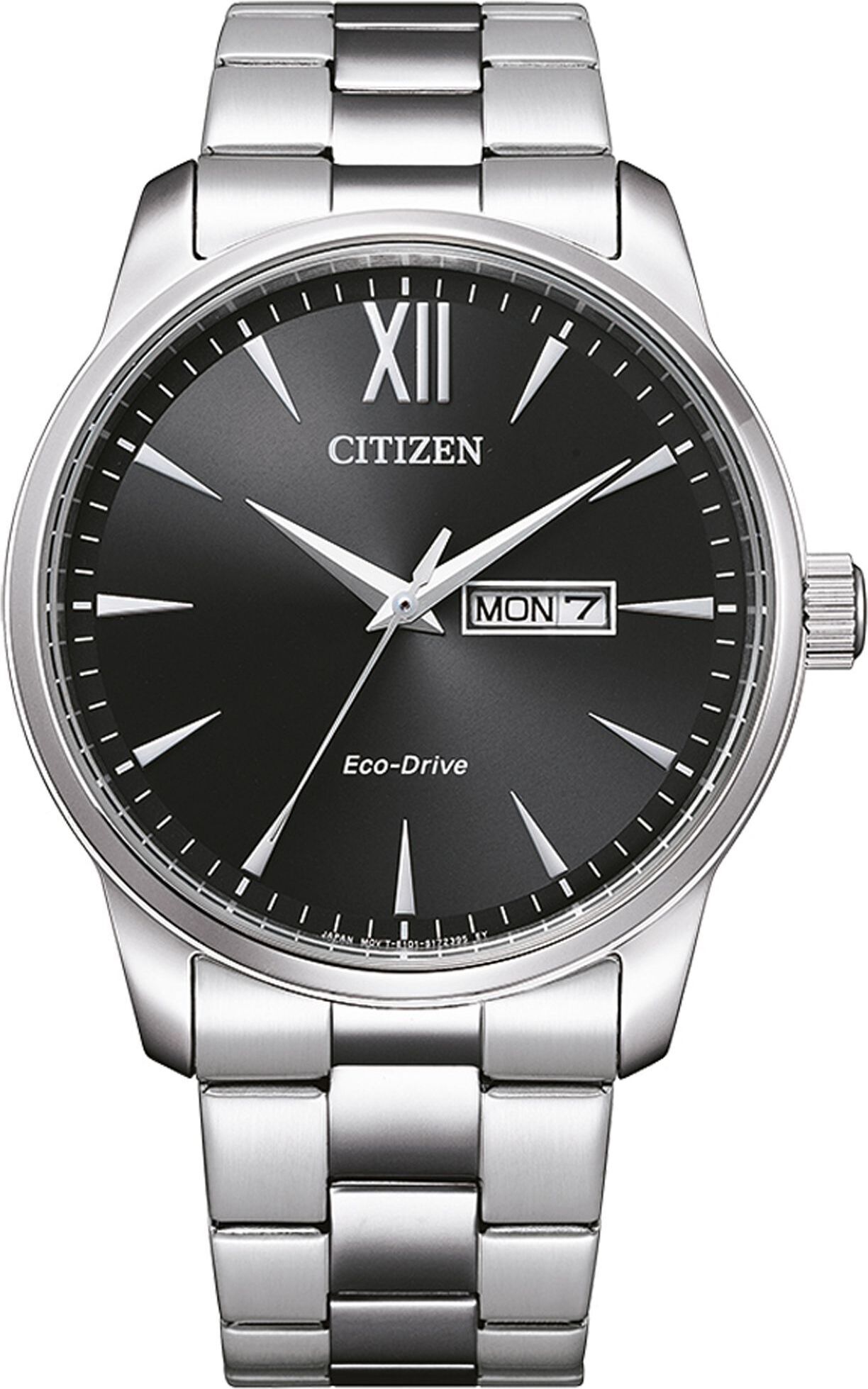 Citizen BM8550-81E Pánske Eco-Drive športové analógové Quartz hodinky s remienkom z nehrdzavejúcej ocele