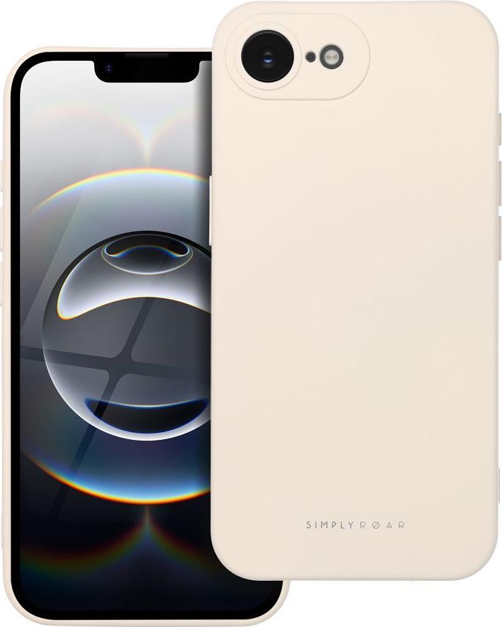 Puzdro na mobilný telefón Roar Space - vhodné pre iPhone 16e Cream