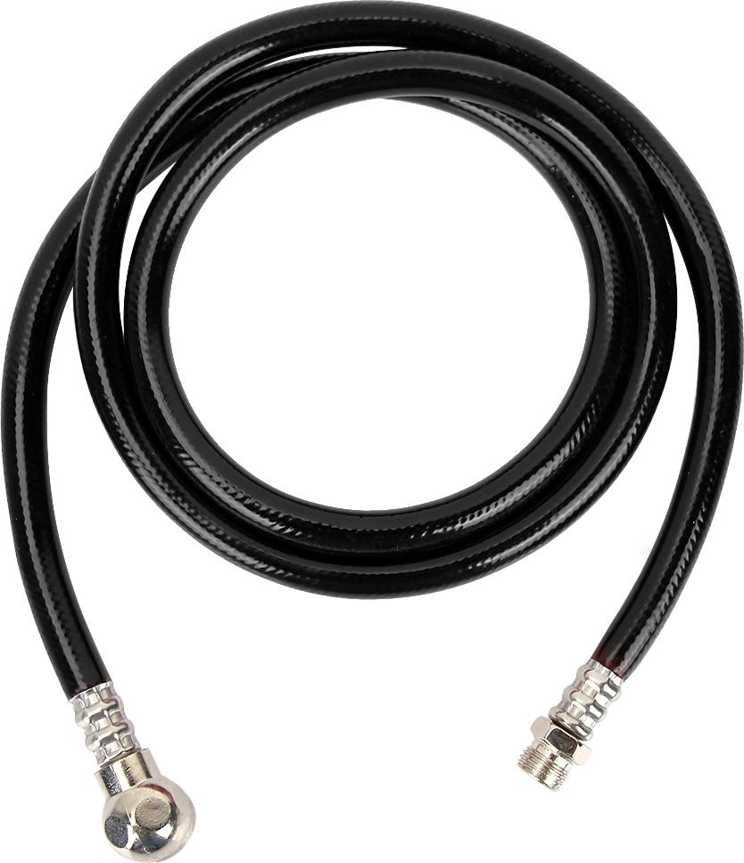 TWO TREES Reifenluftschlauch, 1 m/1,3 m lang, 1/4" PVC-Druckluftschlauch, 400 psi (Nr. 1)