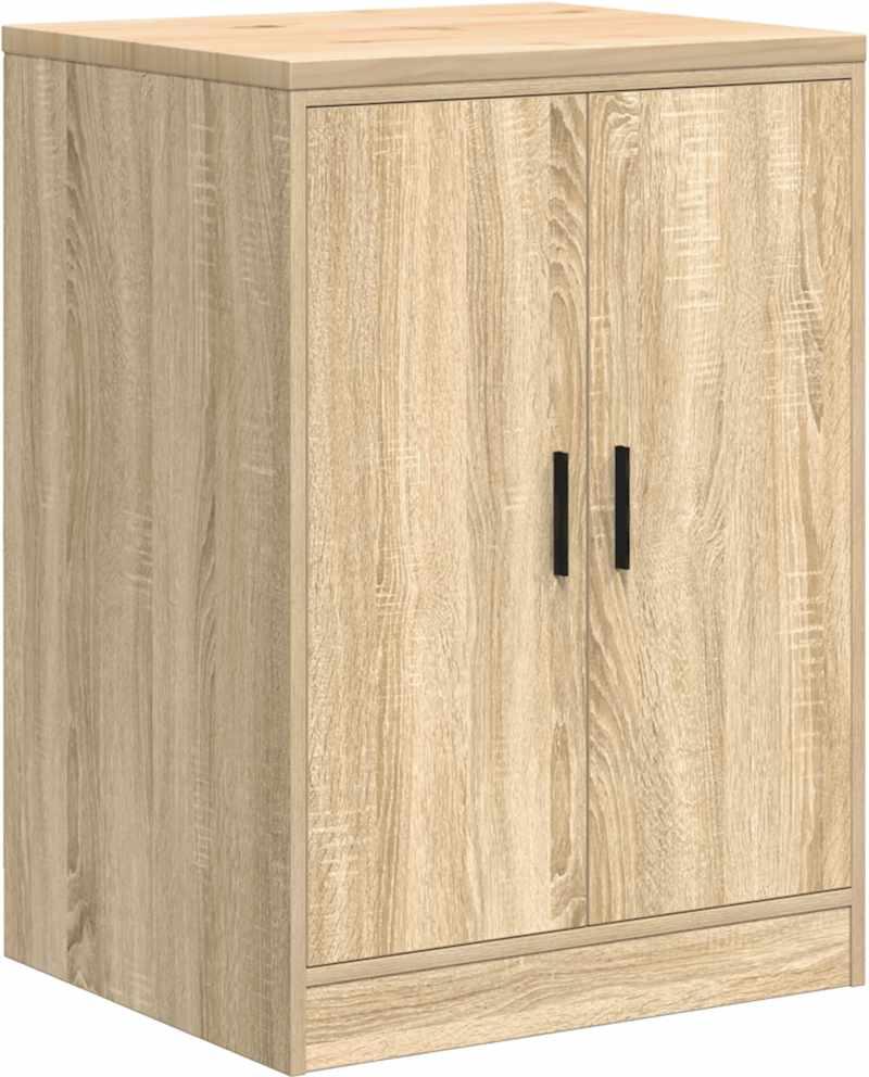 vidaXL Garážová skriňa Sonoma dub masív borovica